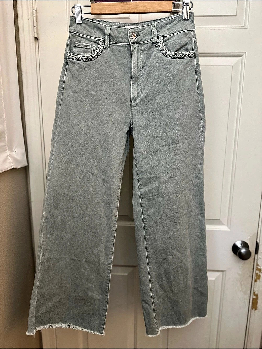 Paige Anessa 31" Wide Leg Jeans